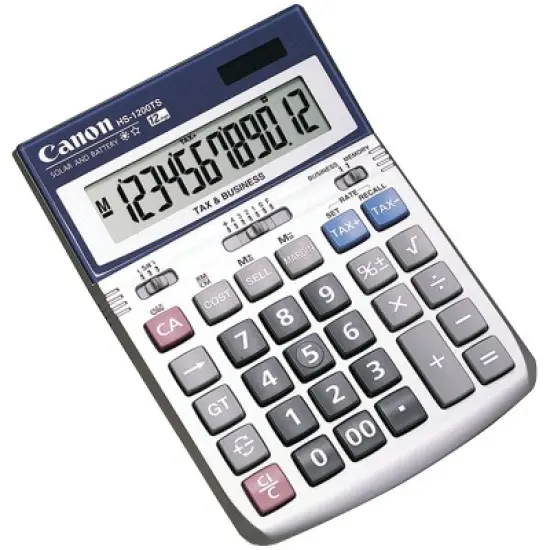 Canon&reg; HS1200TS 12-Digit Calculator in Silver image {1}