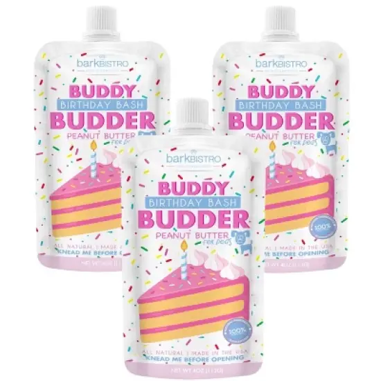 3 Pack Birthday Bash Squeeze Pack Buddy Budder (4oz) image {5}