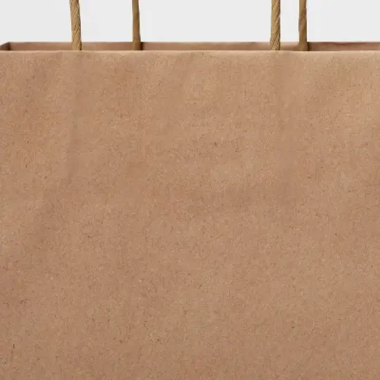 Small Solid Natural Gift Bag Brown - Spritz&trade; image {2}