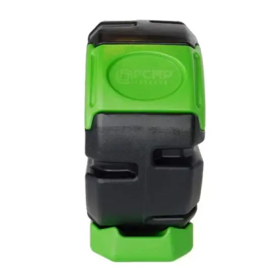 FCMP Outdoor RC2000WB-GRN 19-Gal 2.5 cu ft Plastic Resin Single Chamber Half Size Rolling Composter Outdoor Rotating Garden Compost Bin image {4}