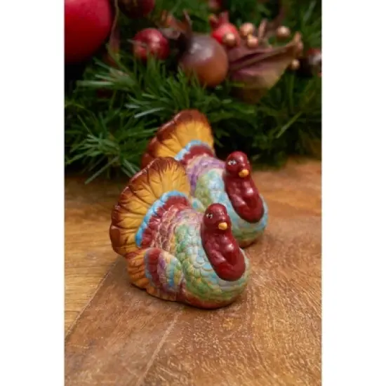 C&F Home Thanksgiving Turkey Dolomite Salt & Pepper Shakers Set of 2 image {5}