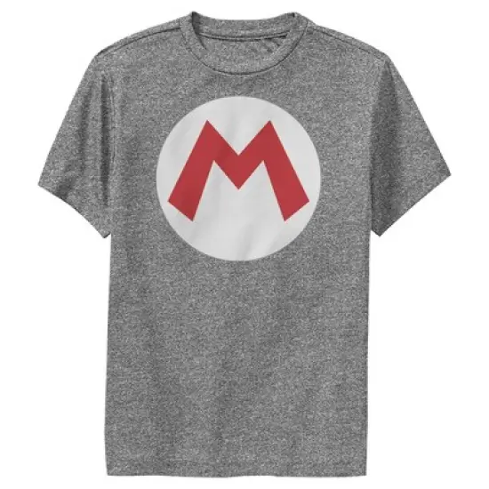 Boy's Nintendo Mario Circle Icon Performance Tee image {2}