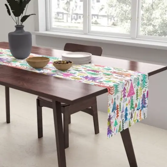 Ninola Design Christmas Trees Simply Modern Table Runner - Deny Designs image {2}