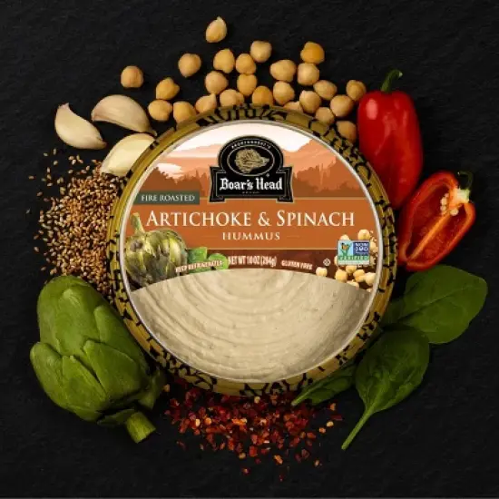Boar's Head Artichoke & Spinach Hummus Dip - 10oz image {4}