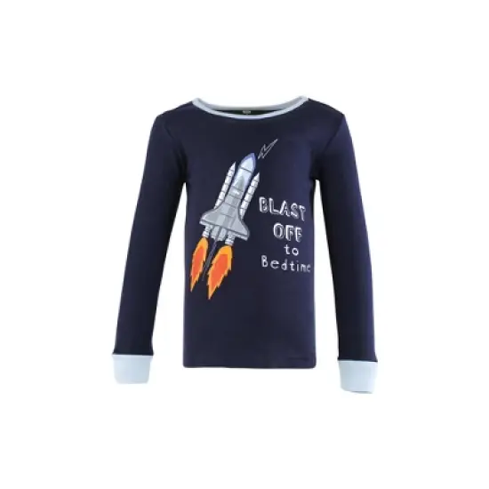 Hudson Baby Boy Cotton Pajama Set, Space image {2}