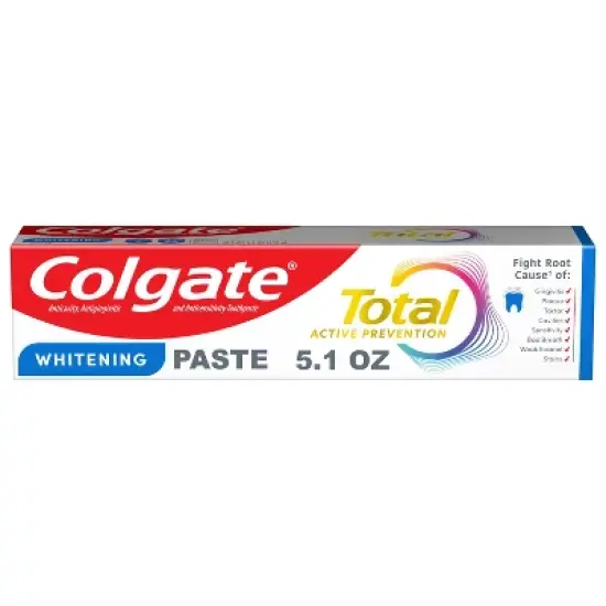 Colgate Total Active Prevention Whitening Toothpaste - Mint - 5.1oz image {16}