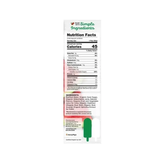 JonnyPops Watermelon Frozen Water Pop - 14.8oz image {3}