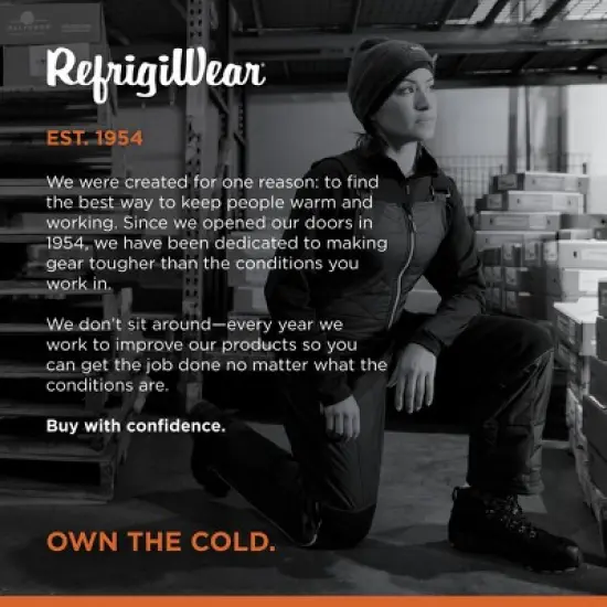 RefrigiWear Women's Diamond Quilted Insulated Bib Overalls with Performance-Flex image {5}