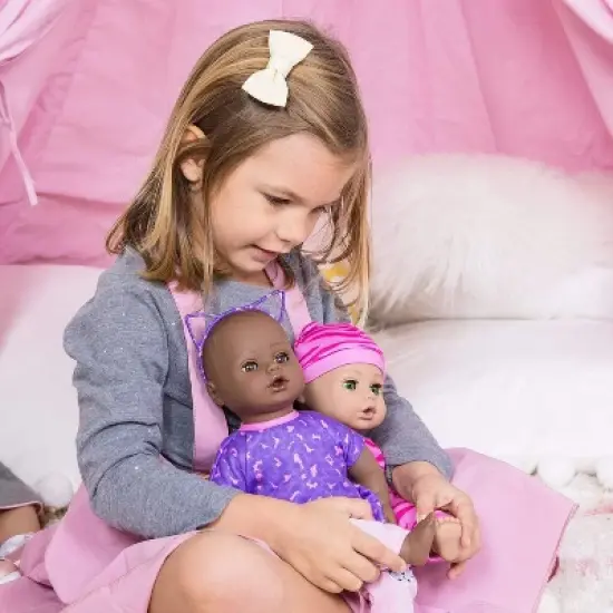 Adora Black Baby Doll 13 inch Playtime Baby Wild at Heart with a Toy Baby Bottle image {5}