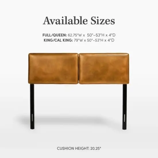 eLuxury Alexander Upholstered Adjustable Headboard image {6}