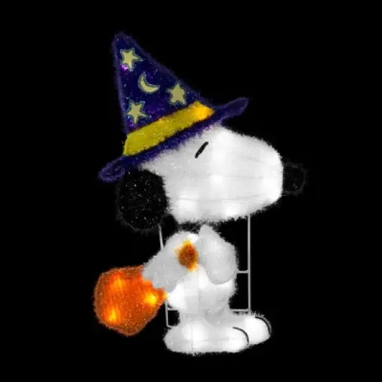 Peanuts 18in Peanuts LED PreLit Wizard Snoopy, White image {2}