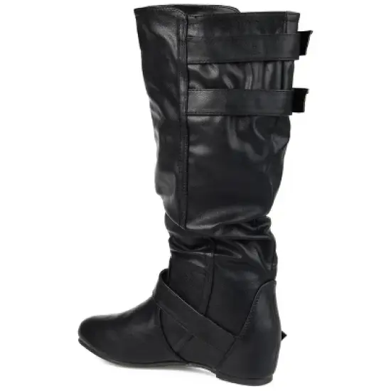Journee Collection Womens Tiffany Hidden Wedge Mid Calf Boots image {6}