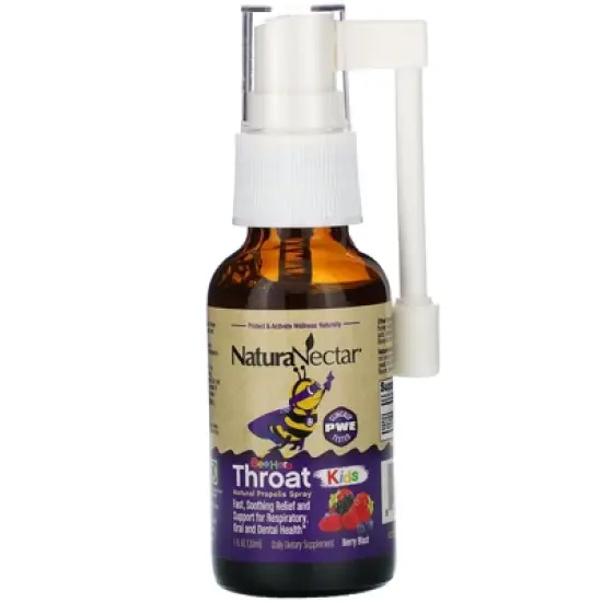 NaturaNectar Bee Hero Throat Kids, Natural Propolis Spray, Berry Blast, 5 mg, 30 ml image {3}