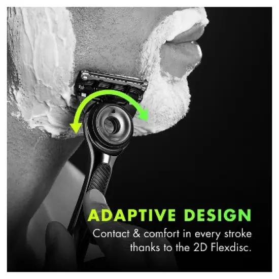 Gillette Labs Exfoliating Bar Razor + 2 Razor Blade Refills & Premium Magnetic Stand image {3}