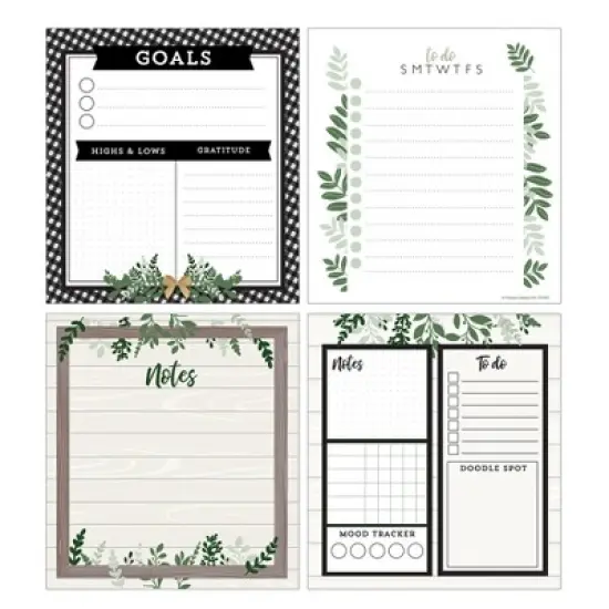 Carson Dellosa Education Farmhouse Notepad Set, Set of 4 image {3}