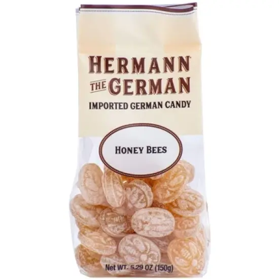 Hermann the German Honey Bees Bavarian Hard Candy 5.29 oz. / 150 g (Pack of 2) image {1}