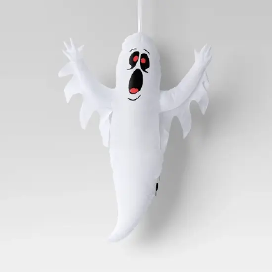 3.5' Hanging Ghost Inflatable Halloween Decoration White - Hyde and EEK! Boutique&trade; image {2}