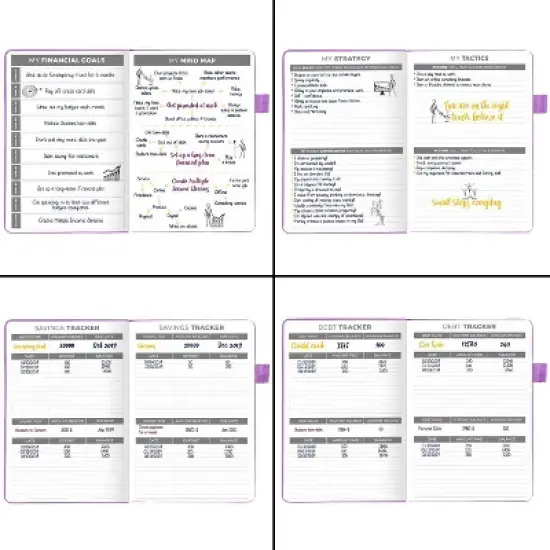 Undated Budget Planner 5.5"x8.25" Lavender - Clever Fox image {4}