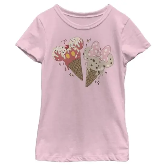 Girl's Disney Mickey and Minnie Ice Cream Cones T-Shirt image {4}