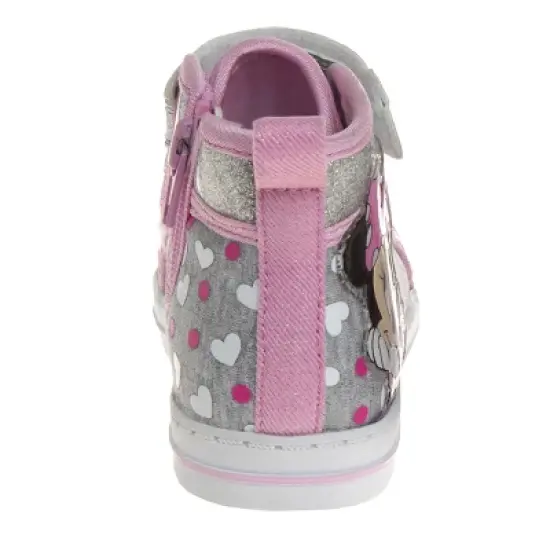 Disney Minnie Mouse Girls Light Up Canvas Sneakers. (Toddler/Little Kids). image {4}