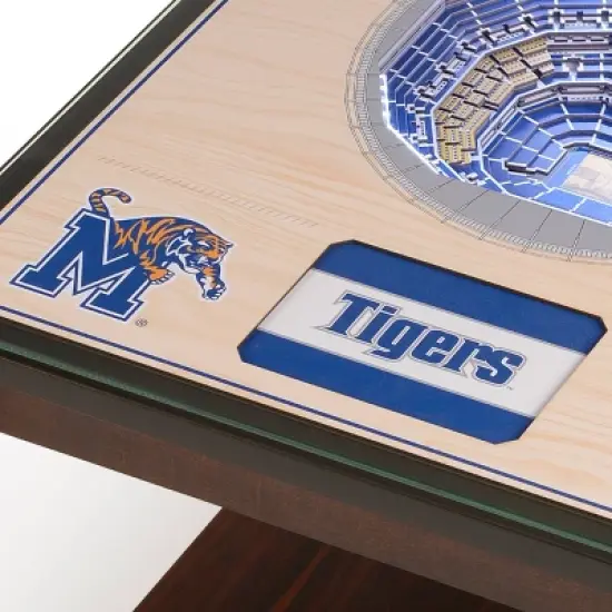 NCAA Memphis Tigers 25-Layer StadiumViews Lighted End Table image {3}