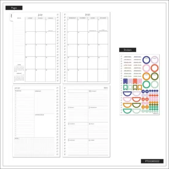 Organized by Happy Planner Feathered Flora Small 2025-2026 12 Month Twin Loop Dated Planner image {11}