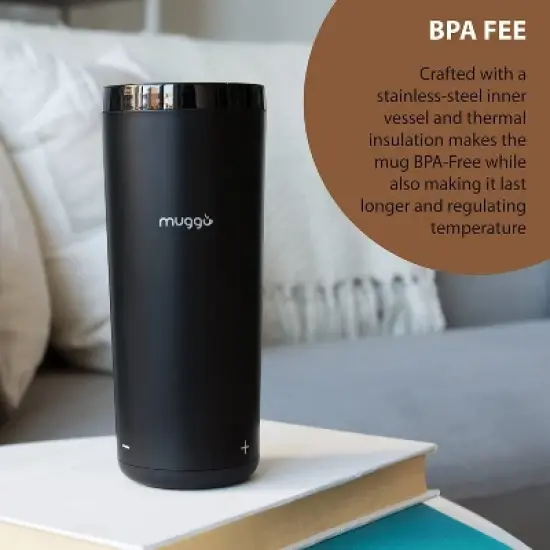 Muggo 2.0 Self-Heating Temperature Control Travel Mug - 12 oz Capacity image {7}