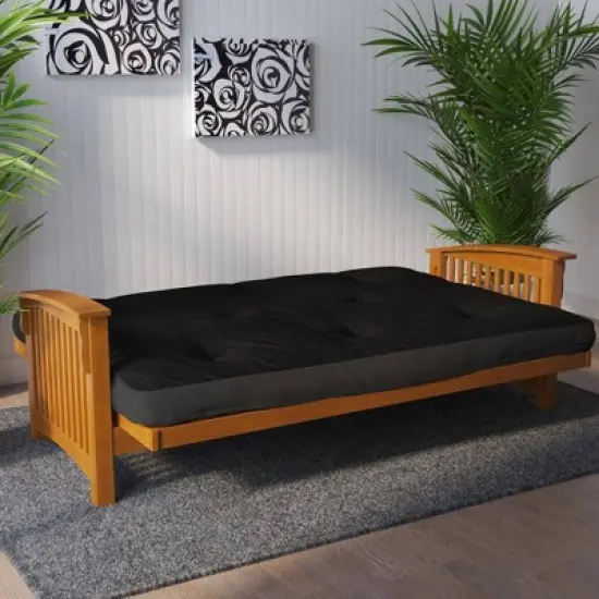 6" Full Fletcher Thermobonded High Density Polyester Fill Futon Mattress - Room & Joy image {3}