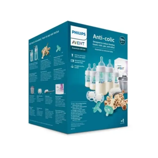 Philips Avent Anti-Colic Baby Bottle with AirFree Vent Essentials Gift Set - 19pc image {2}