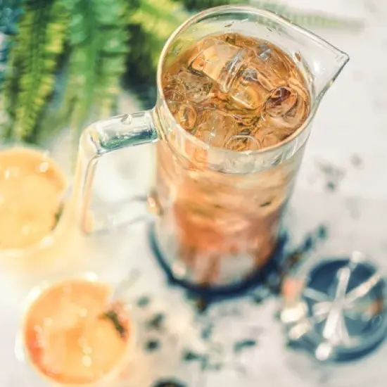 GROSCHE BALI Iced Tea & Infused Water Pitcher with Stainless Steel Infuser Lid, Sangria Pitcher, 50 fl oz. Capacity. image {2}