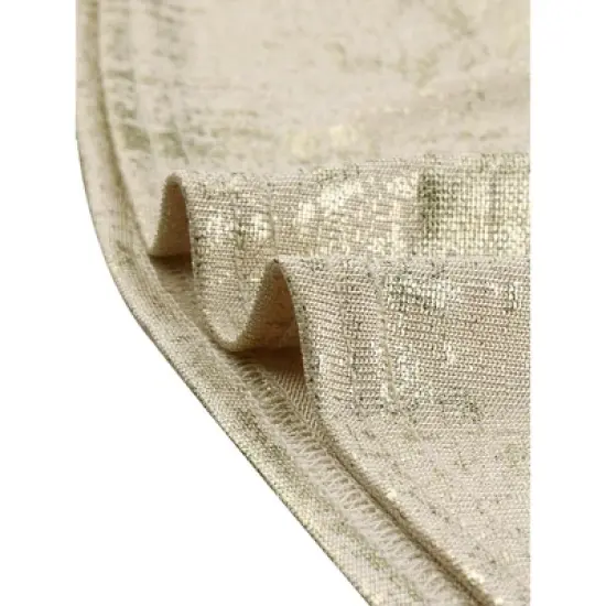 Allegra K Women's Sleeveless Deep V Neck Shimmer Metallic Peplum Party Cami Top image {4}