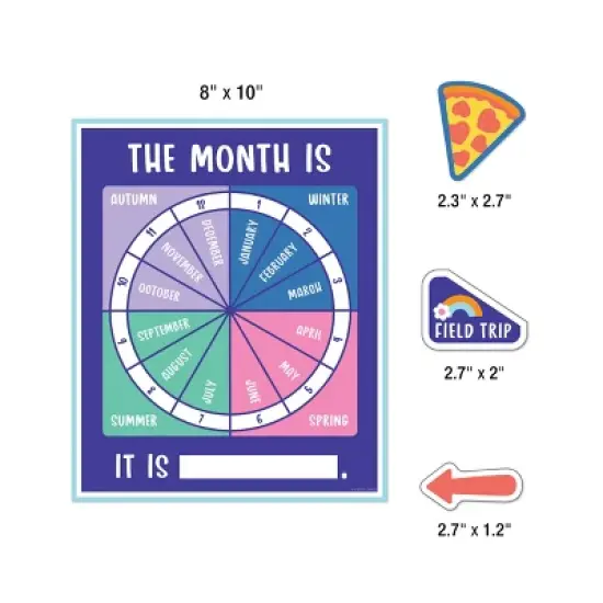 Carson Dellosa Education We Stick Together Calendar Bulletin Board Set (163 pieces) image {4}