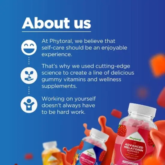 Men's Multivitamin Gummies with Zinc, Multivitamin Supplement for Overall Health & Energy Support, Orange, Cherry & Strawberry Flavor, Phytoral, 90ct image {6}