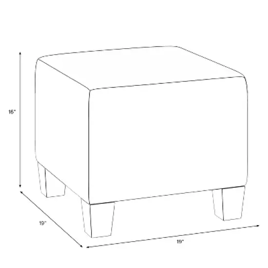 Annie Square Ottoman in Patterns - Skyline Furniture image {4}