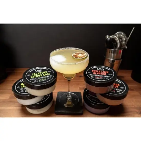 LAVA Premium All Natural Honey & Honey Cocktail Rimmer, Rimmer Seasoning, Sweet & Spicy, No Silicon Dioxide, with Easy Screw-On Lid - 5oz image {4}