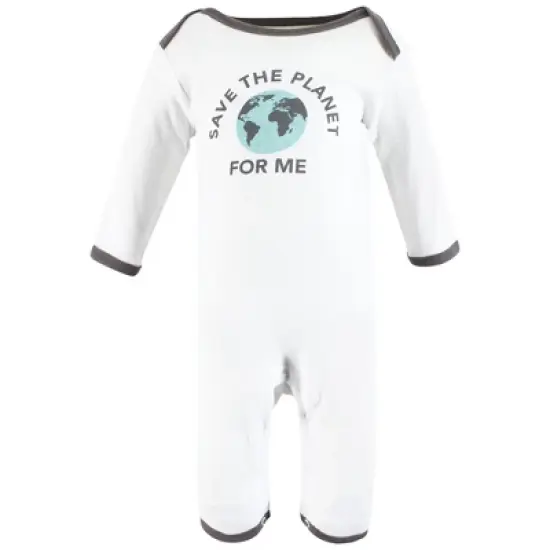 Touched by Nature Unisex Baby Organic Cotton Coveralls, Nature Baby image {3}