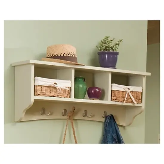 Shaker Cottage Coat Hooks with Storage - Alaterre Furniture image {10}