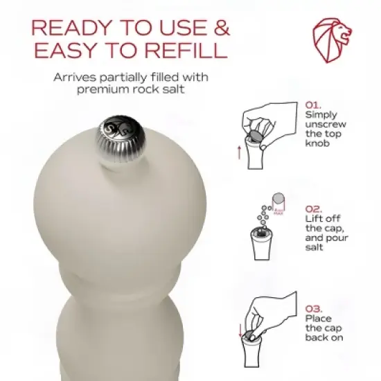 Peugeot Paris u'Select Salt Mill, 7 Inch, Matte White image {2}