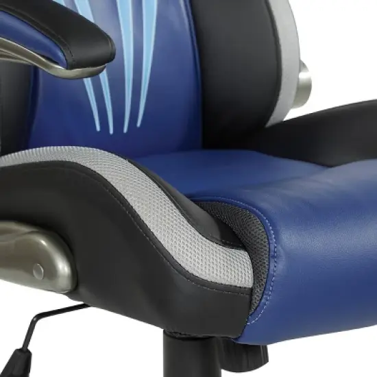 Ice Knight Gaming Chair Blue - OSP Home Furnishings image {4}