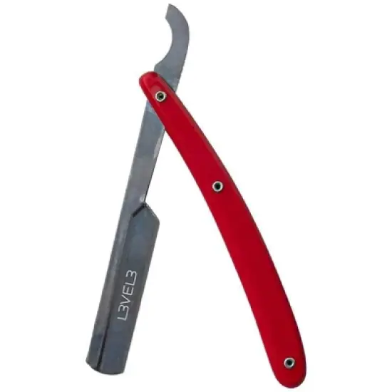 L3 - Level 3 Turkish Razor - Rust Free Straight Edge Razor (Red) image {8}