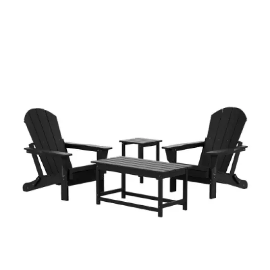 WestinTrends  4-Piece Outdoor Paio Adirondack Conversation Set image {2}