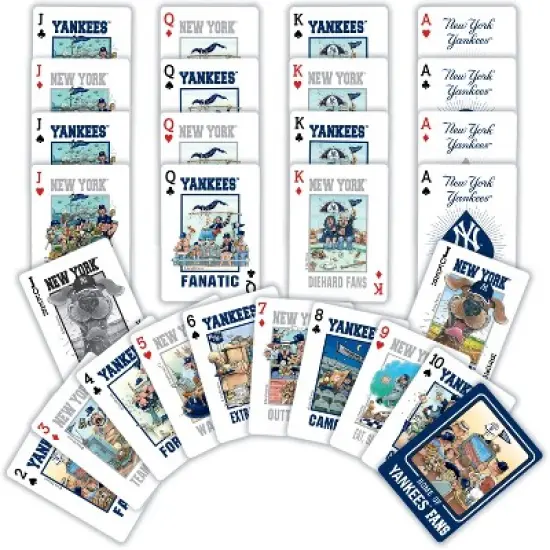 MasterPieces Officially Licensed MLB New York Yankees Fan Deck Playing Cards - 54 Card Deck image {2}