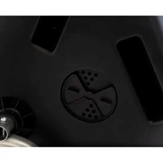 FCMP Outdoor IM4000-WK 37 Gallon Plastic Dual Chamber Tumbling Composter Outdoor Elevated Rotating Garden Compost Bin with Wheels, Black/Black image {3}