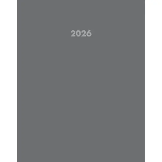 Willow Creek Press 7.5"x9.5" Basic Gray 2026 Booklet Monthly Planner image {5}