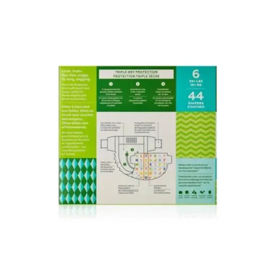 Babyganics Disposable Diapers Box - Size 6 - 44ct image {1}