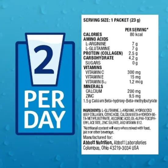 Abbott Juven Therapeutic Nutrition  Powder Unflavored 30 Packets image {1}