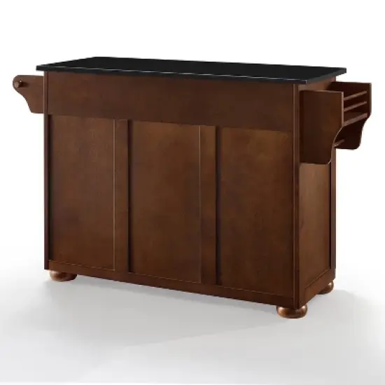Eleanor Granite Top Kitchen Island Mahogany/Black - Crosley image {9}