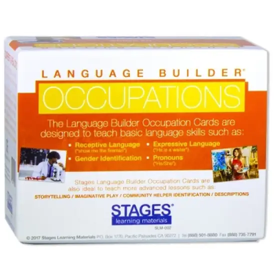 Stages Learning Materials Language Builder Occupation Card Set, Pack of 115 image {2}