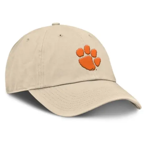 NCAA Clemson Tigers Unstructured Khaki Tonal Cotton Hat image {2}