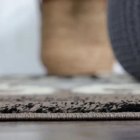 Contemporary Trellis Geometric Indoor Runner or Area Rug by Blue Nile Mills. image {4}